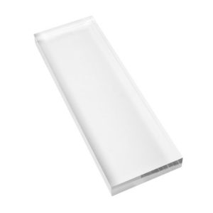 Katı Şeffaf Akrilik Blok - 4" x 12" x 1" Kalın