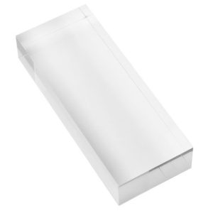 Katı Şeffaf Akrilik Blok - 2" x 5" x 1" Kalın