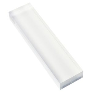 Katı Şeffaf Akrilik Blok - 2" x 8" x 1" Kalın