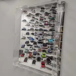 1/64 ölçek diecast model araba kutusu.akrilik vitrin.şeffaf vitrin
